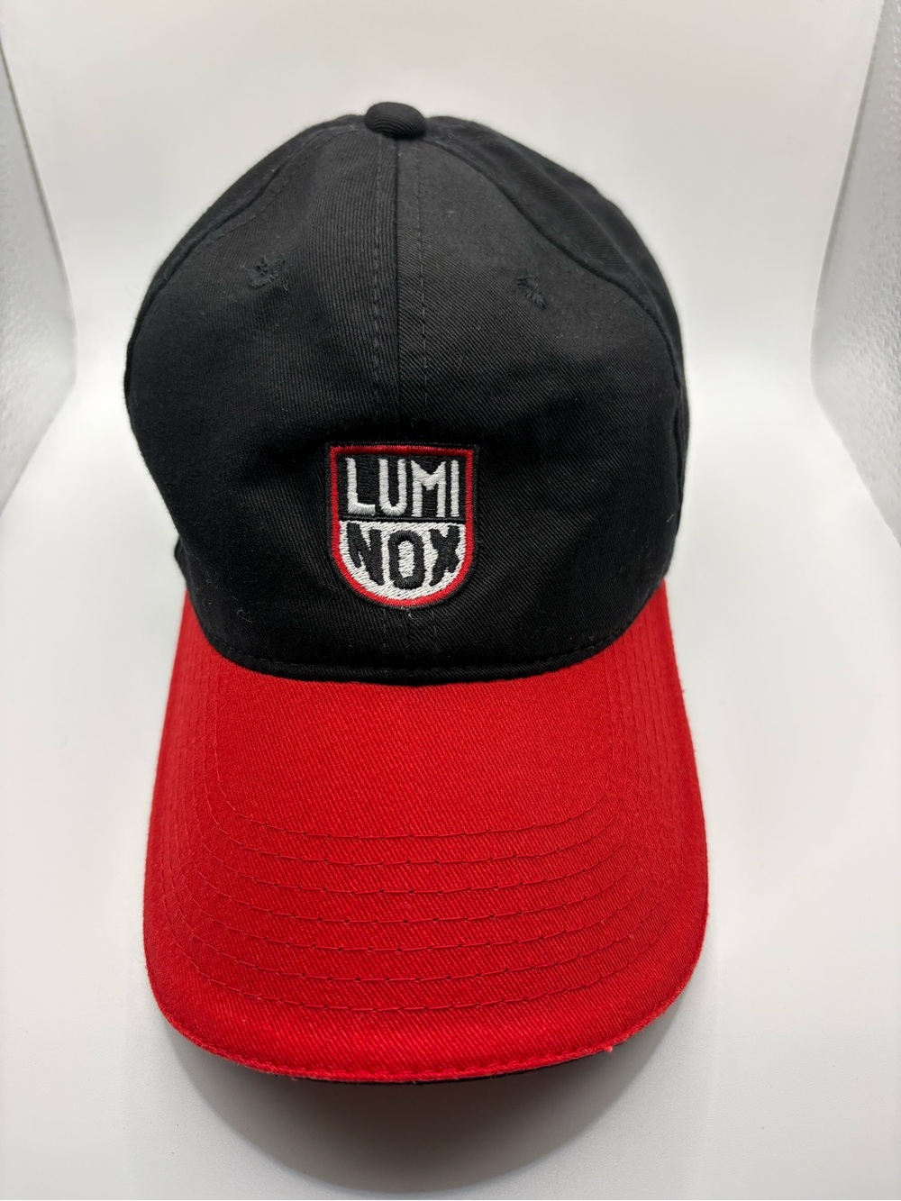 Luminox Essential Gear Black Red Adjustable Strapback Hat Cap